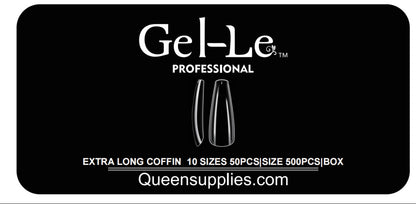 Gel-Le Coffin Ex-Long Full Coverage Tips