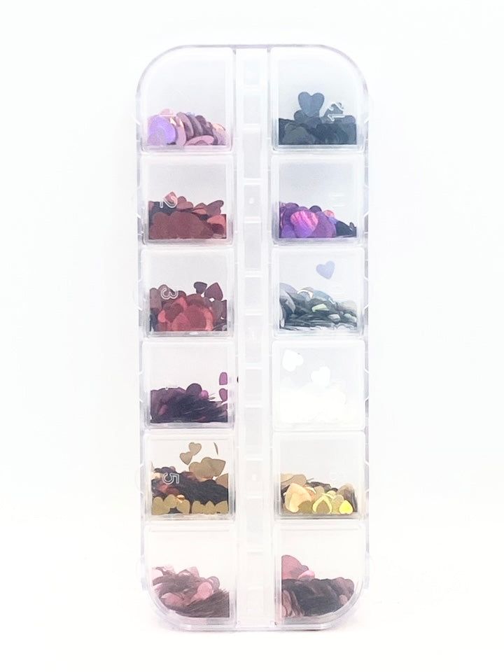 Queen - Assorted Holographic Heart Confetti