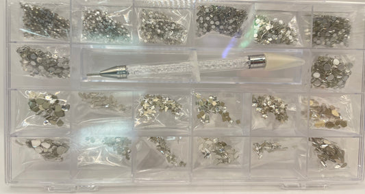 Gel-Le - Luxury Rhinestone Kit #34 (Silver)
