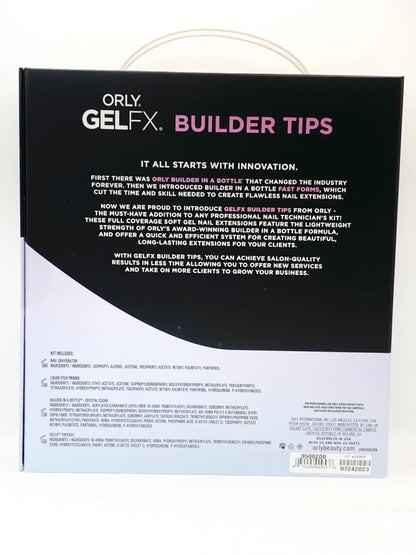 Orly - GELFX - Full Cover Builder Tips Kit - Short Almond 555pc (Limited)