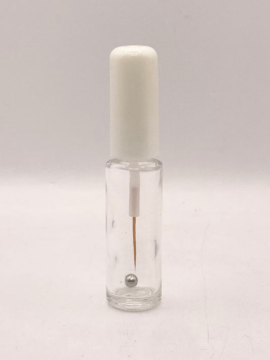 Empty Nail Art Bottle - White Cap