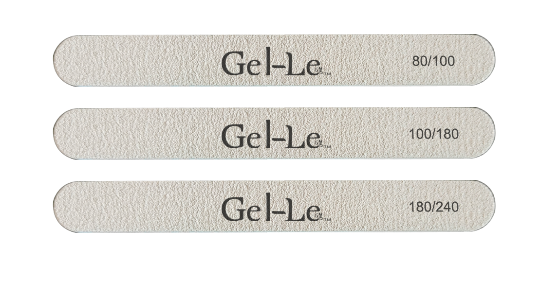 Gel-Le - Zebra Nail File 180/240 (25pcs)