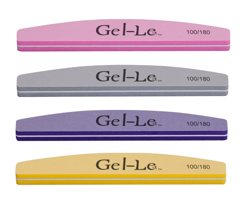 Gel-Le - Half Moon Sponge File (100/180) 10pc