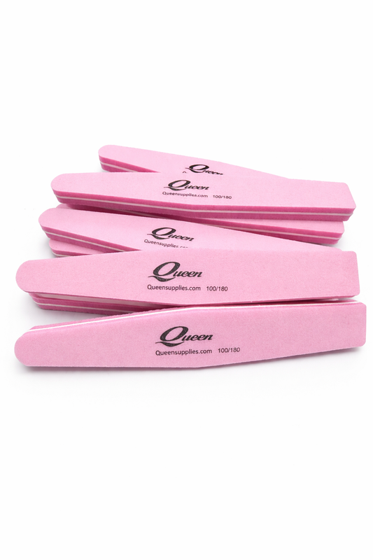 Queens - Taper Sponge File Pink - 100/180 (10pc)