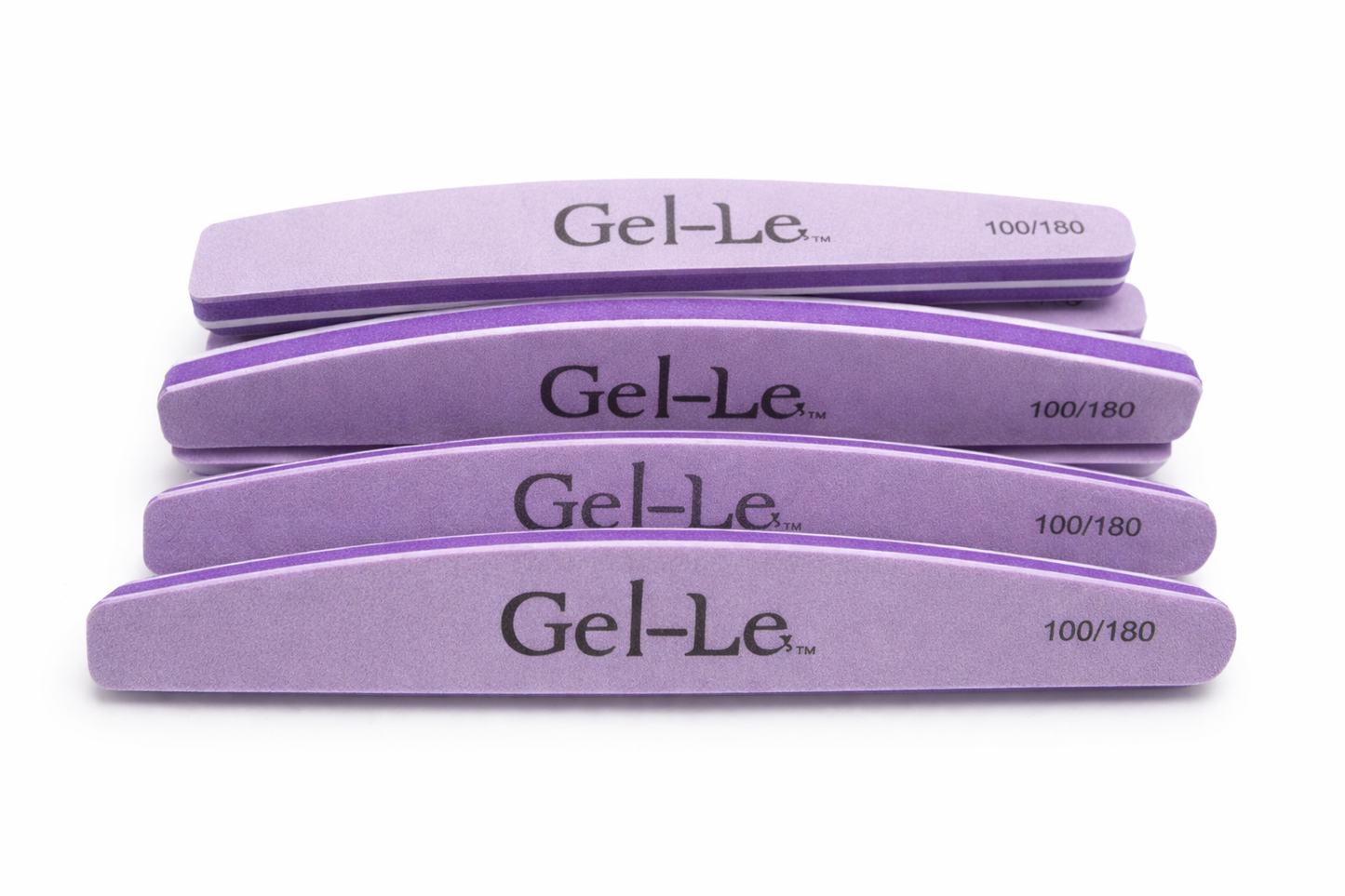 Gel-Le - Half Moon Sponge File (100/180) 10pc/pk