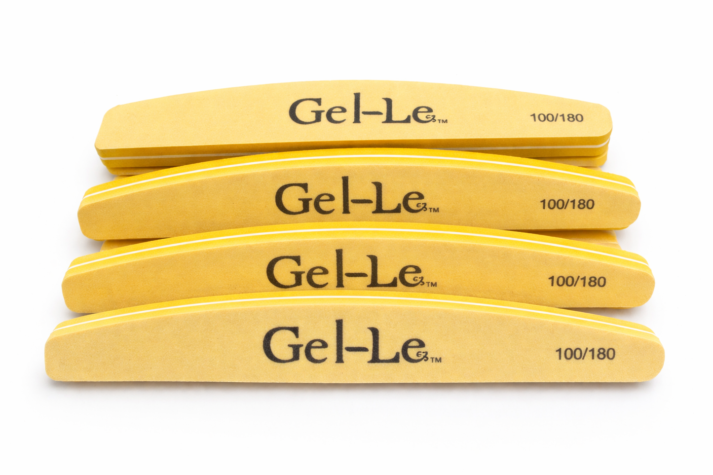 Gel-Le - Half Moon Sponge File (100/180) 10pc/pk