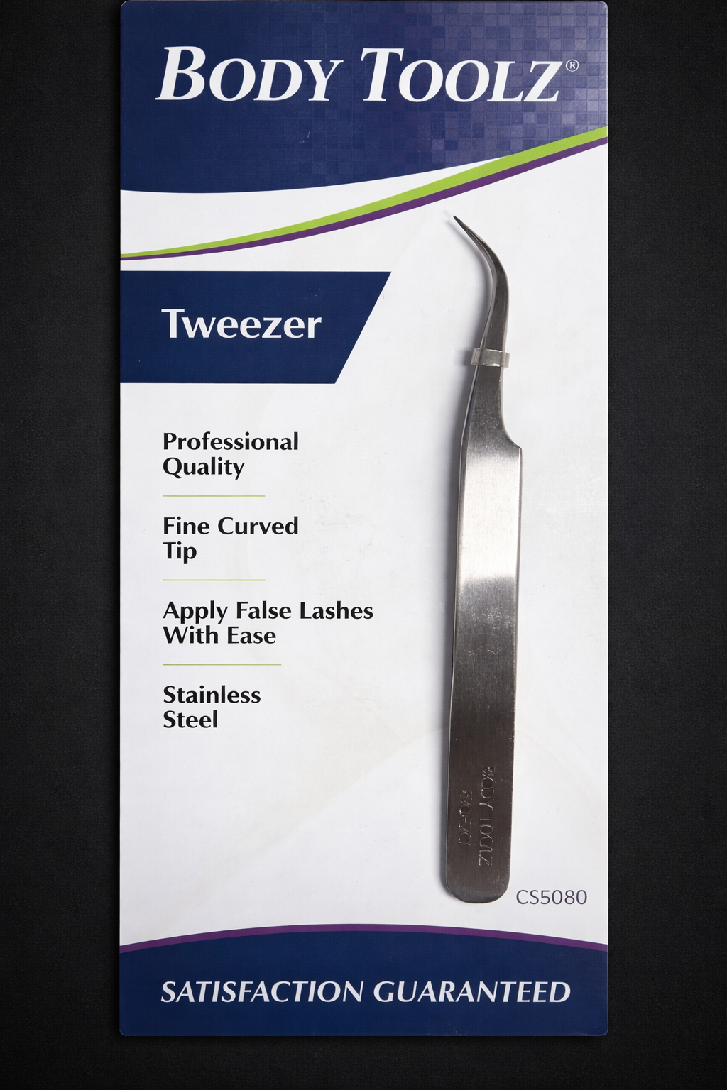Body Toolz - CS5080 Fine Point Curved Tip Tweezers