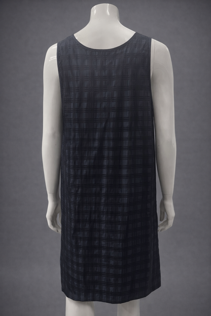 Therapispa - Apron Round Neck W/Button - Checker