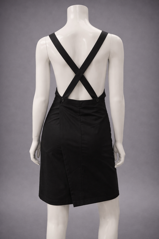 Therapispa - Apron Tie Strap Velcro  - Black