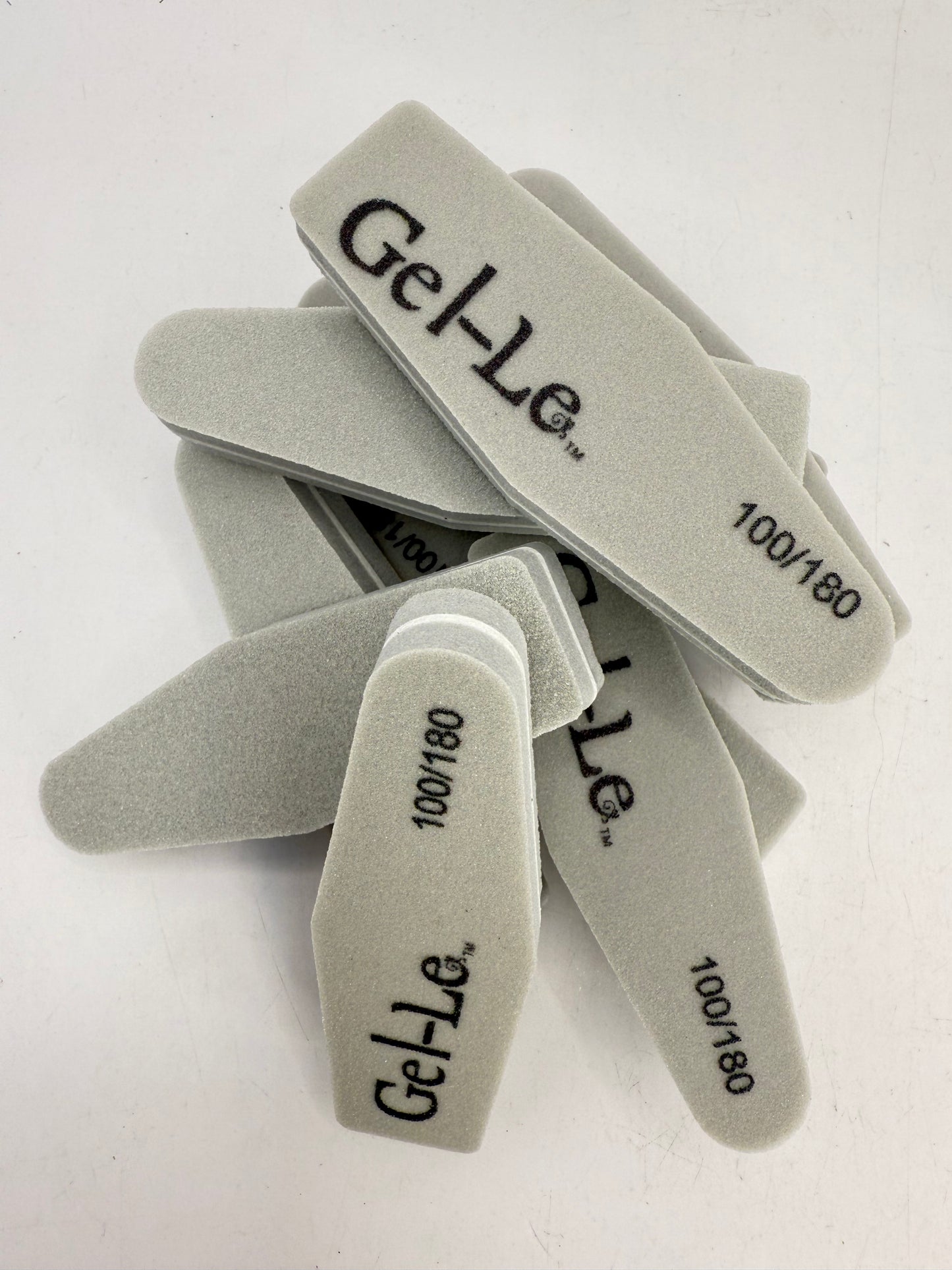 Gel-Le - Mini Taper Sponge buffer - File - Gray (100/180) 20pc