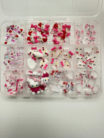 Hello Kitty Charms - 3D Nail Art