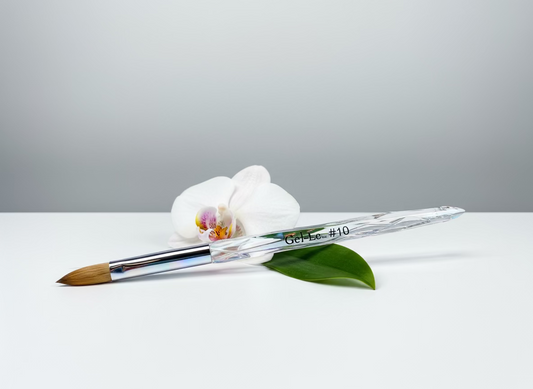 Gel-Le - Acrylic Brush 100% Kolinsky (Crystal Handle)(Pressed)