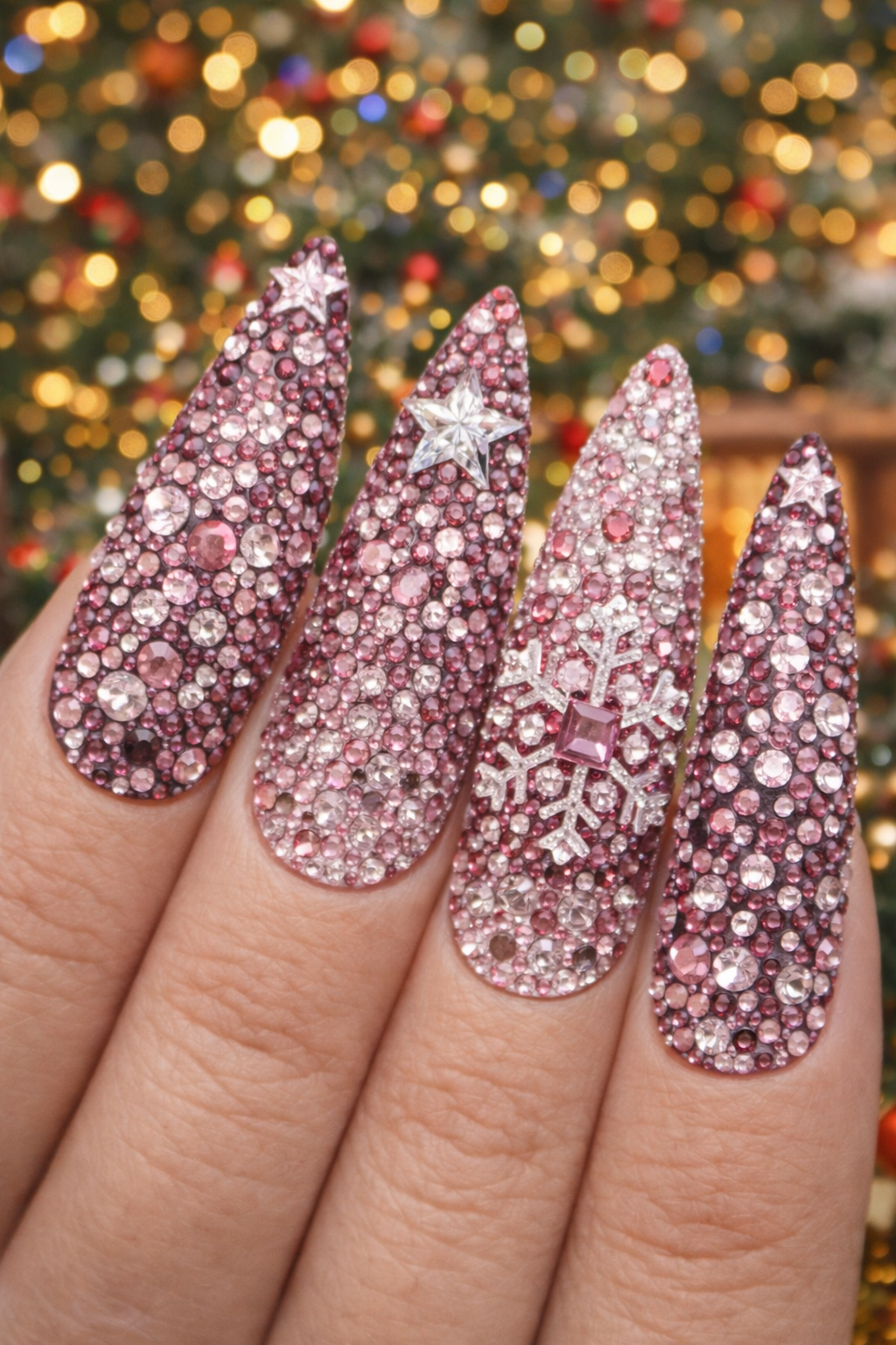 Queen - Pink Rhinestone - Gems -Duo Set - #21