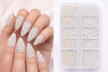 Queen - White & Milky white Pearls - #13