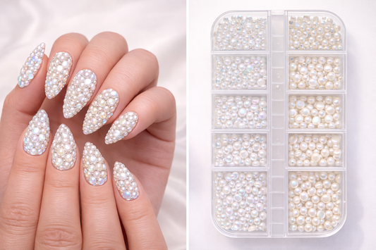 Queen - White & Milky Fluorescent Pearls - #14