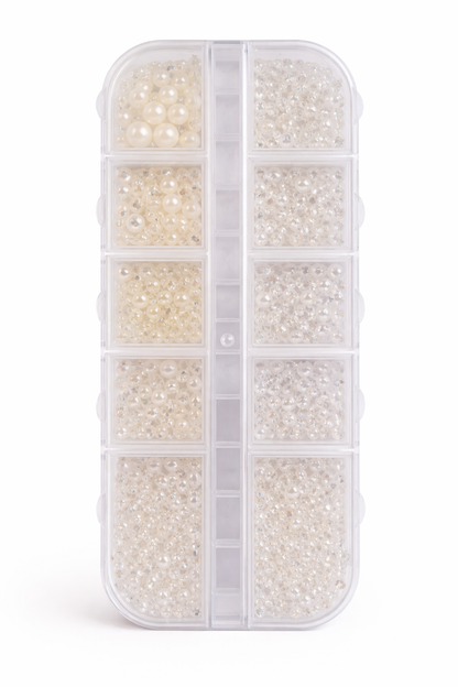 Queen - White & Milky white Pearls - #13