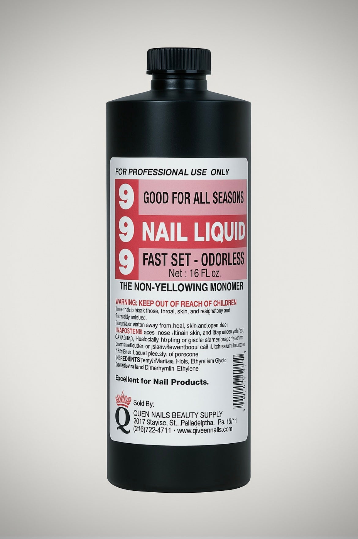 999 - Clear Nail Liquid Monomer (MMA)