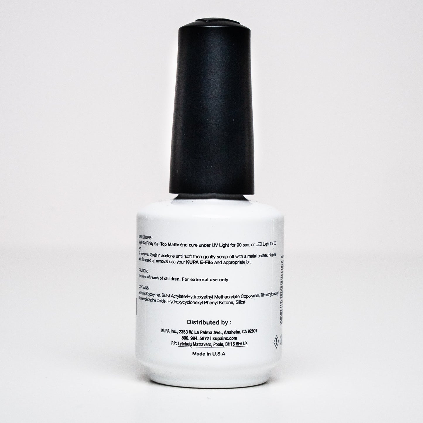 Kupa - GelFinity - Gel Topcoat Matte Finish 0.5oz