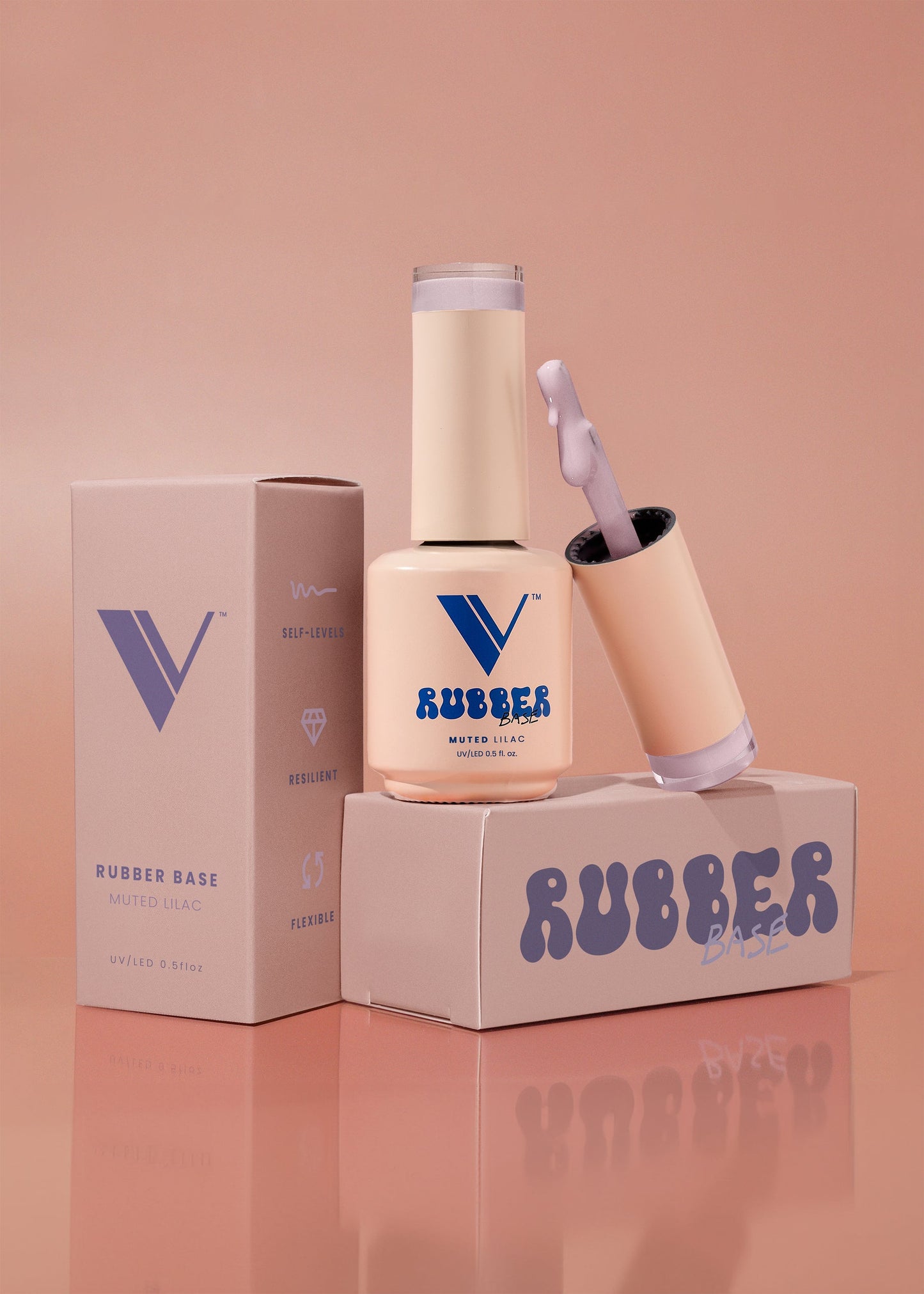 Valentino - Rubber Base - #15. Muted Lilac .5oz (Gel)