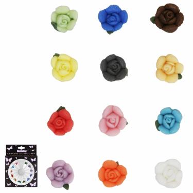 Berkeley - Ceramic 3D Nail Art - Rose Flower