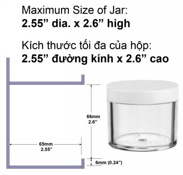 Dip Powder Wall Rack - Acrylic Display - 2oz (96 Jars)