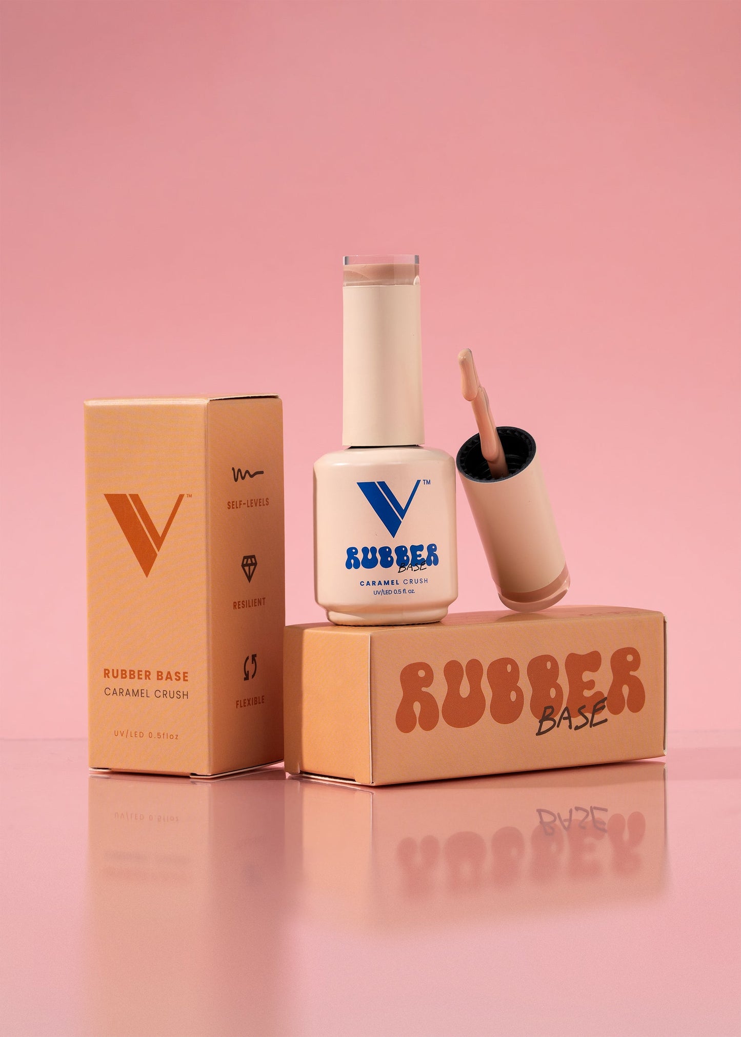 Valentino - Rubber Base - Carmel Crush .5oz (Gel)