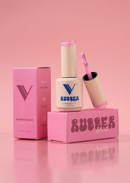Valentino - Rubber Base - Sincerely Pink .5oz (Gel)