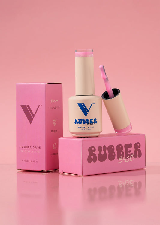 Valentino - Rubber Base - Sincerely Pink .5oz (Gel)