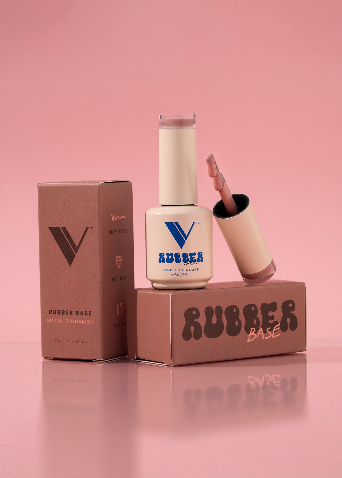 Valentino - Rubber Base - #22. Sinful Cinnamon .5oz (Gel)