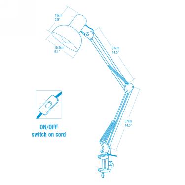 Berkeley - Swing-Arm Lamp - White