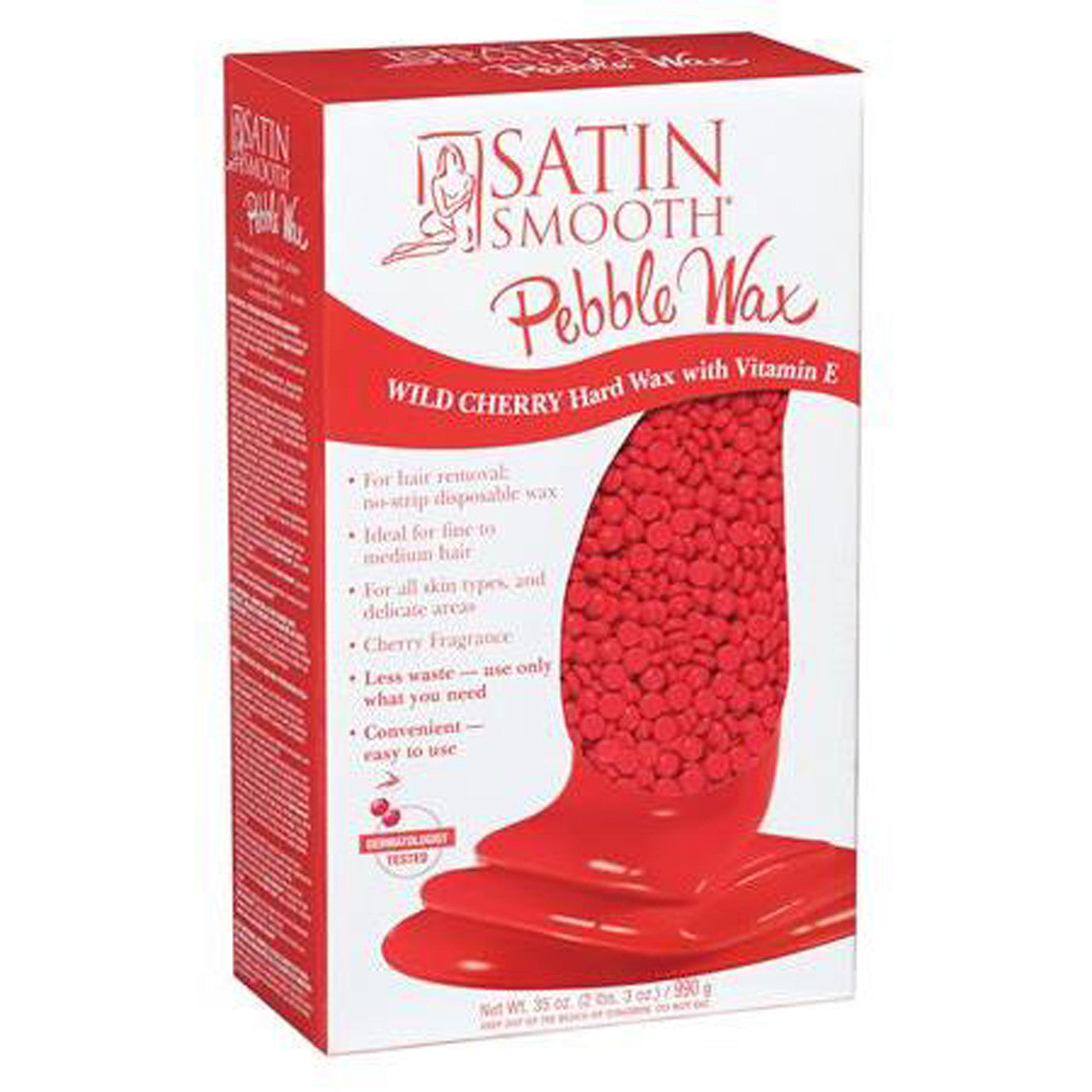 Satin Smooth - Pebble Wax - Wild Cherry Hard Wax