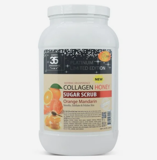 Spa Redi Collagen Sugar Scrub - Orange Mandarin 128oz