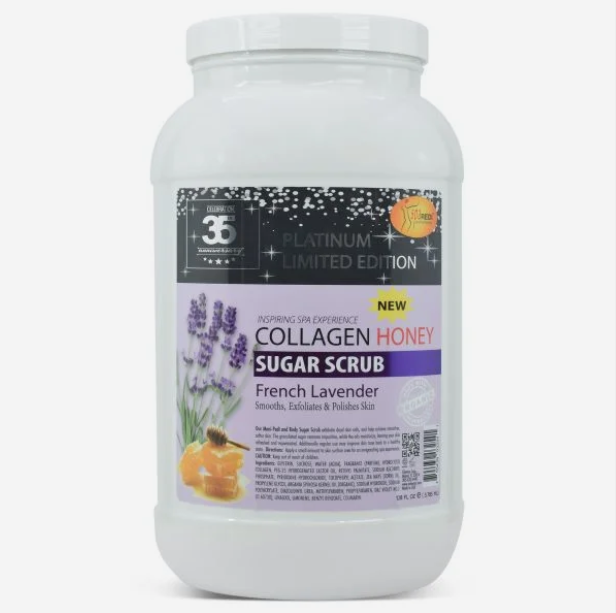 Spa Redi Collagen Sugar Scrub - French Lavender 128oz