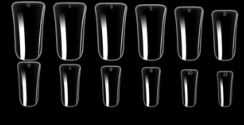 Queen - Clear Duck Tips Full Cover Tips (504pc)