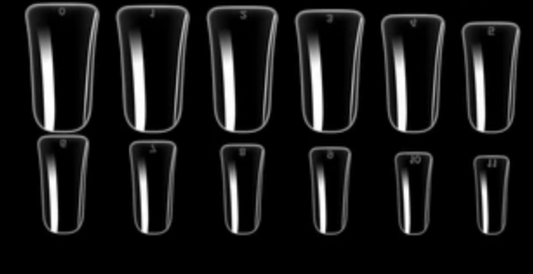 Queen - Clear Duck Tips Full Cover Tips (504pc)