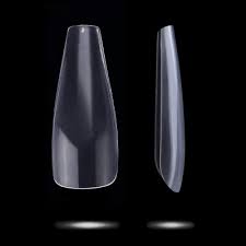 Gel-Le Clear Coffin Long Full Coverage Tips