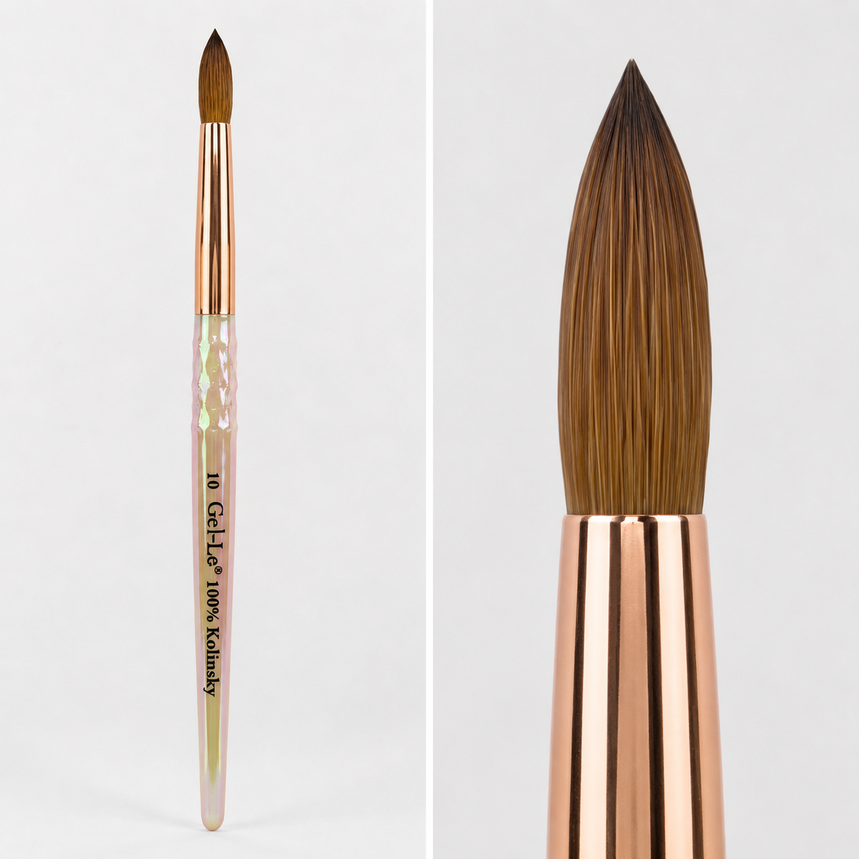 Gel-Le - Acrylic Brush -100% Kolinsky (Pink Handle)