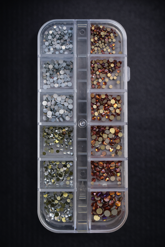 Queen - Clear and Rose Gold Rhinestones  - Stones08