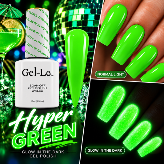 Gel-Le - Glow In The Dark Gel - GL04 Hyper Green