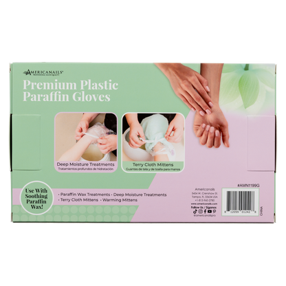 Americanails - Premium Plastic Paraffin Gloves 100ct