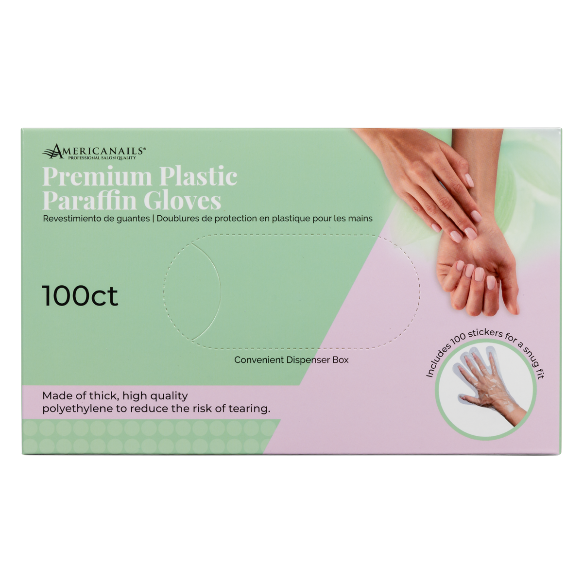Americanails - Premium Plastic Paraffin Gloves 100ct