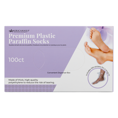 Americanails - Premium Plastic Paraffin Socks 100ct