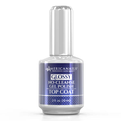 AmericaNails - No-Cleanse Gel Polish Top Coat | Glossy .5oz
