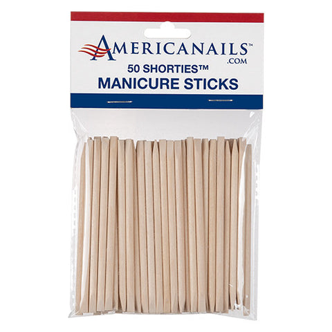 AmericaNails - Shorties Birchwood Manicure Stick 50ct