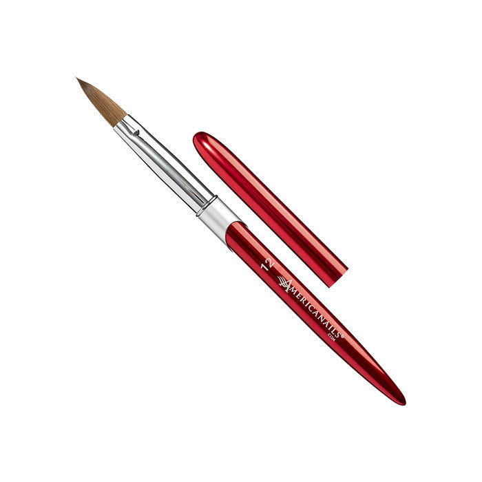 Americanails - Naturally Kolinsky - Oval Acrylic #12 Brush