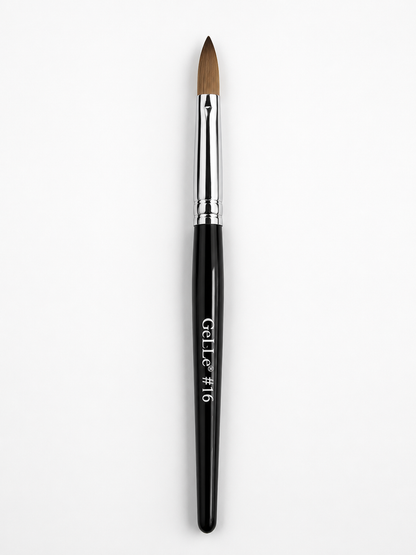 Gel-Le - Acrylic Brushes #16 Kolinsky - Black Handle (Pressed)