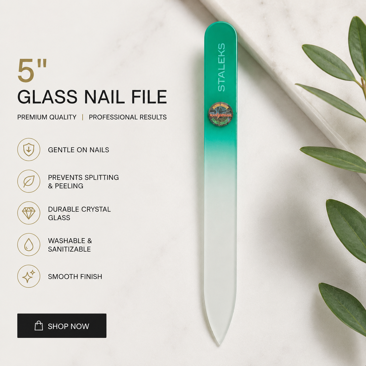 STALEKS PRO - CRYSTAL NAIL FILE (120mm)(4.72in)(Limited)