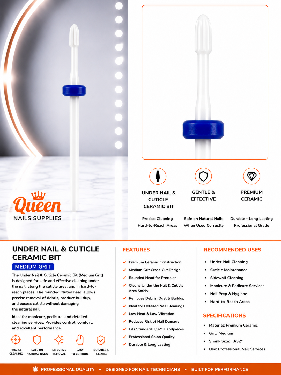 Ceramic Bullet Bit - Medium