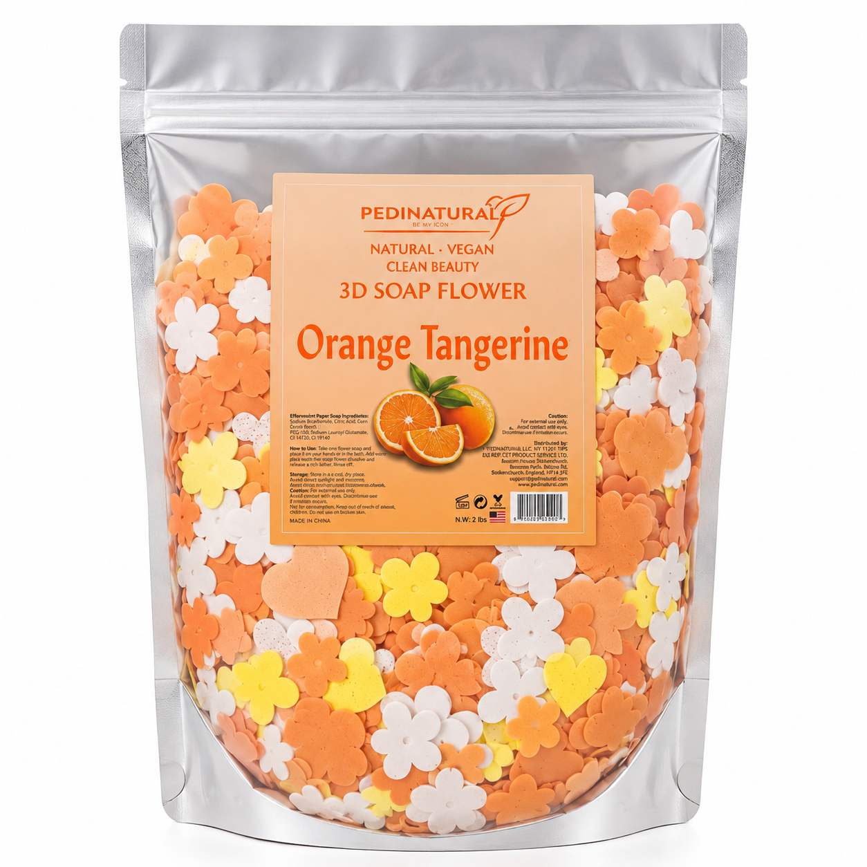 PediNatural 3D Soap Flowers – Effervescent Pedicure Soak | 2 lb