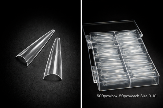 Queen - Clear Stiletto Nail Tips (500pc)